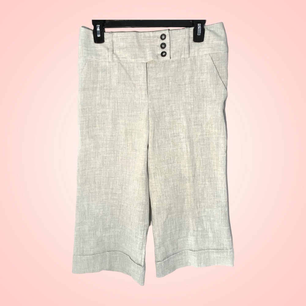 3/$10 By Choice Capri Pants 9 Gray